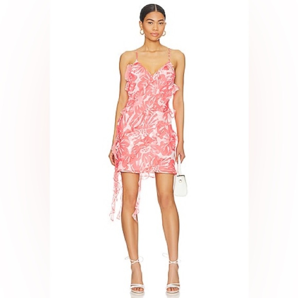 Amanda Uprichard Pink Floral Dress